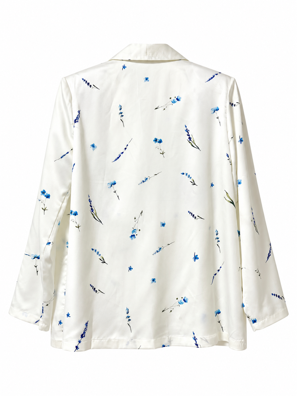 Floral Satin Jacket & Skirt Set