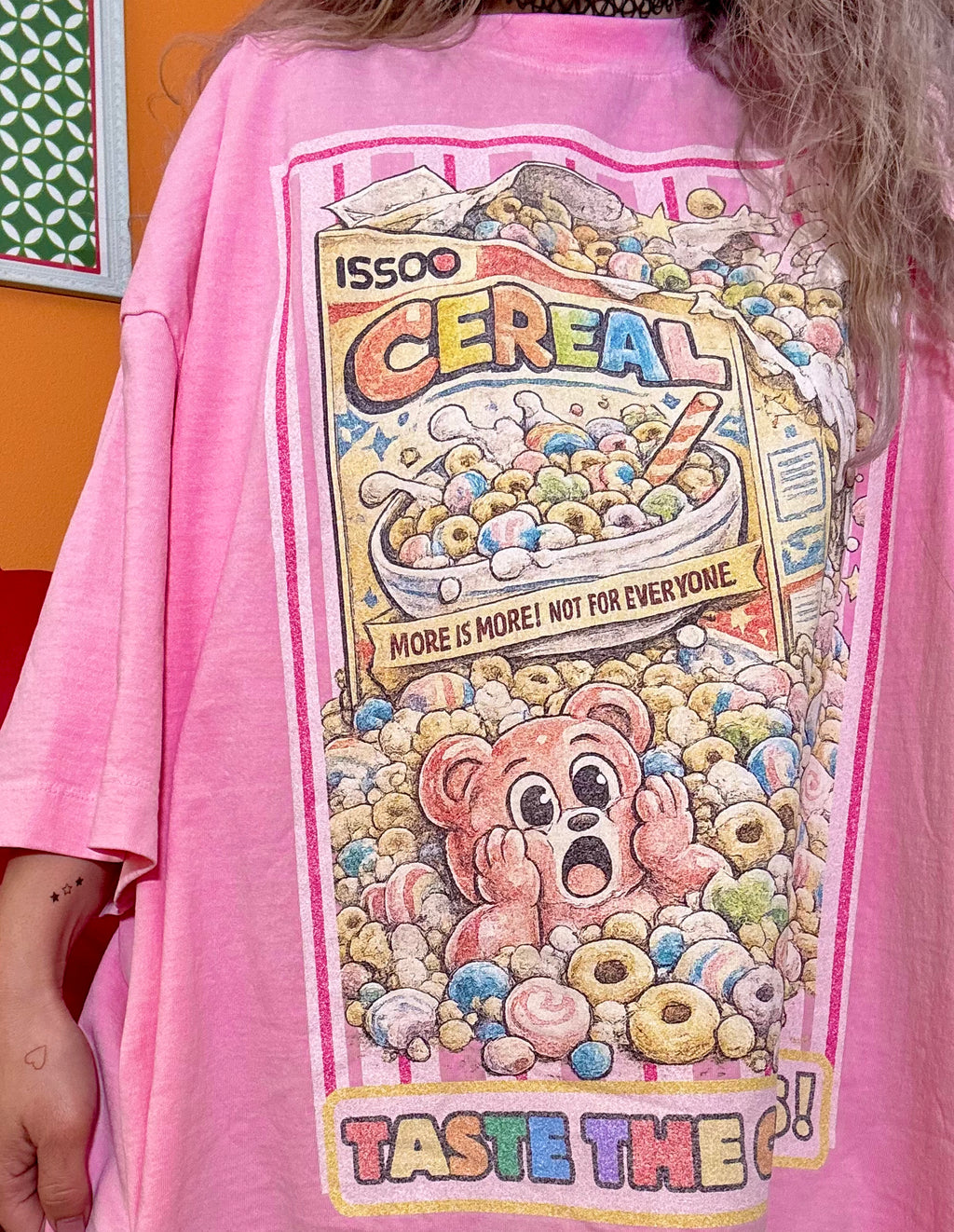 Cereal Chaos Oversized Tee