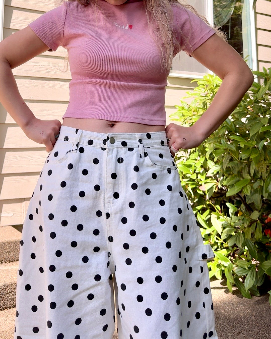 Heartbreaker Polka Dot Curve Pants