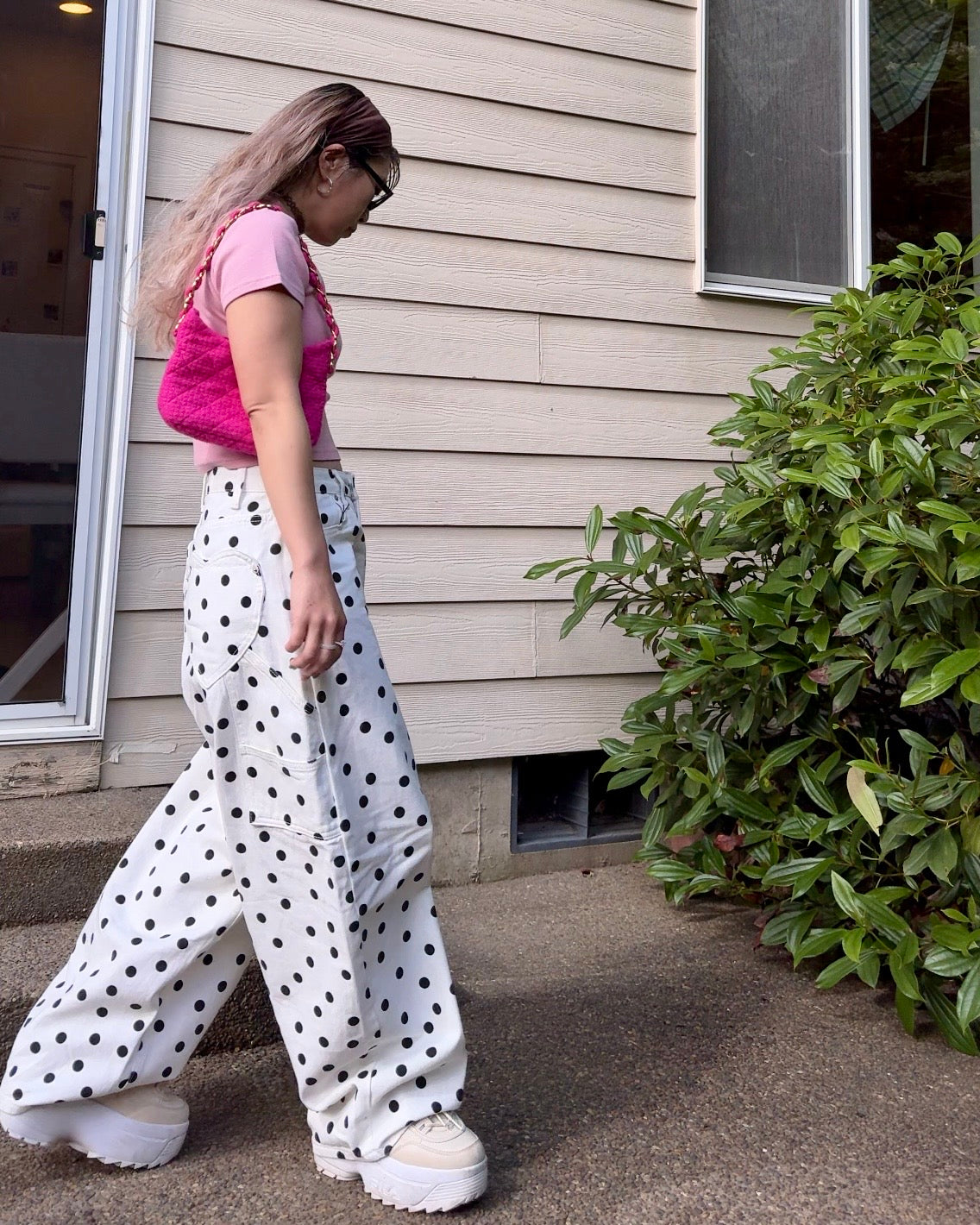 Heartbreaker Polka Dot Curve Pants