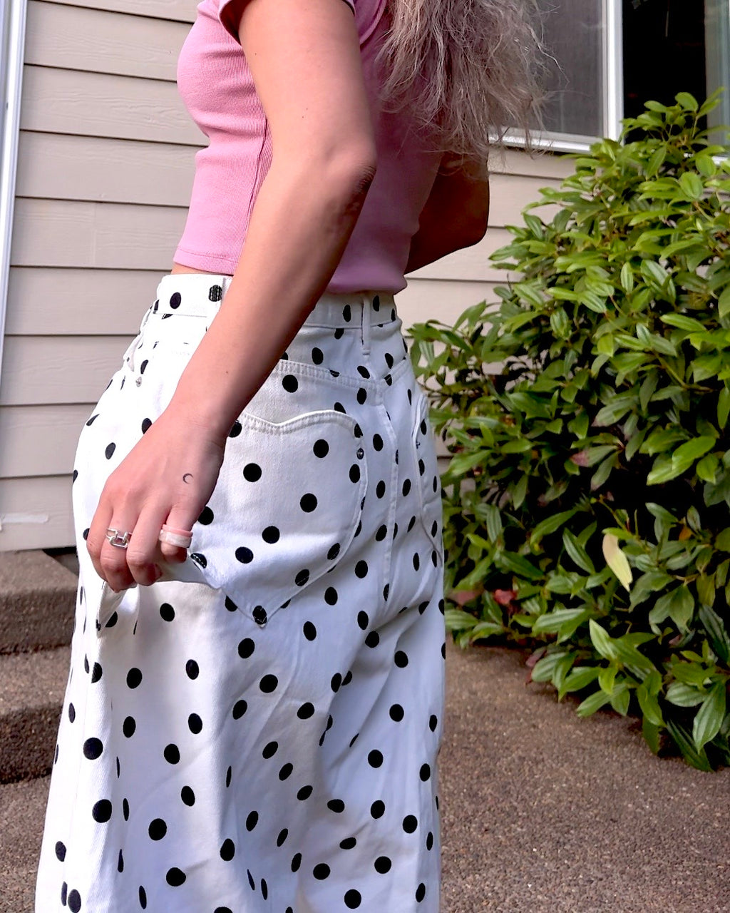 Heartbreaker Polka Dot Curve Pants