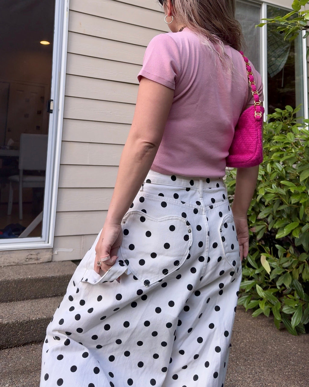 Heartbreaker Polka Dot Curve Pants
