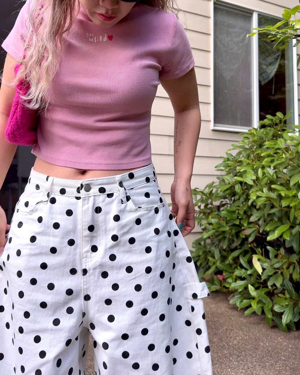 Heartbreaker Polka Dot Curve Pants