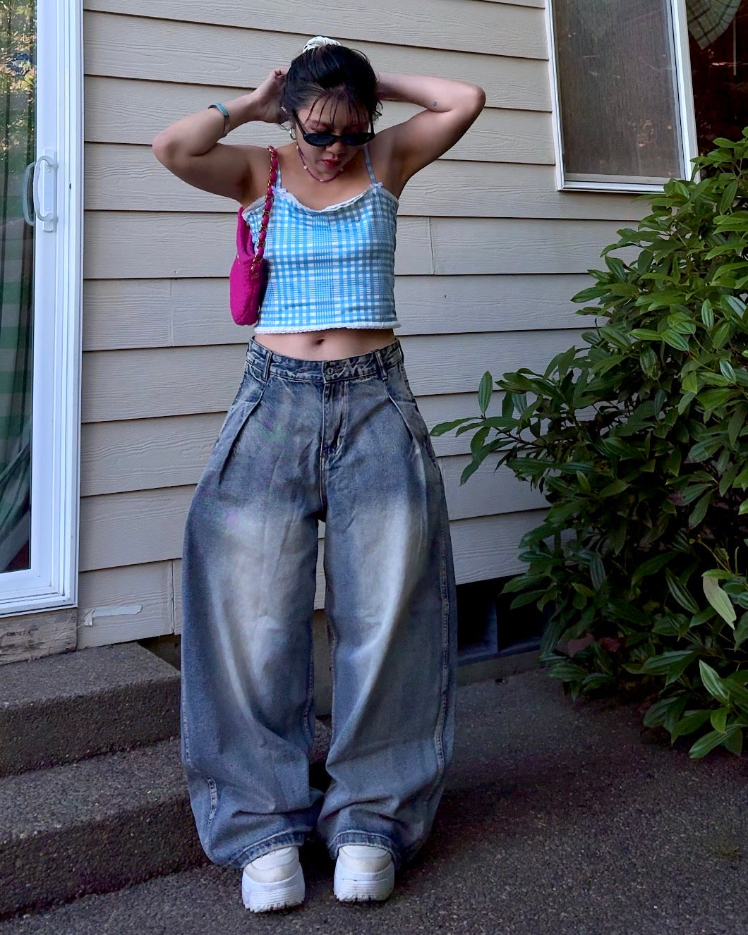Fade Out Oversized Curve Denim