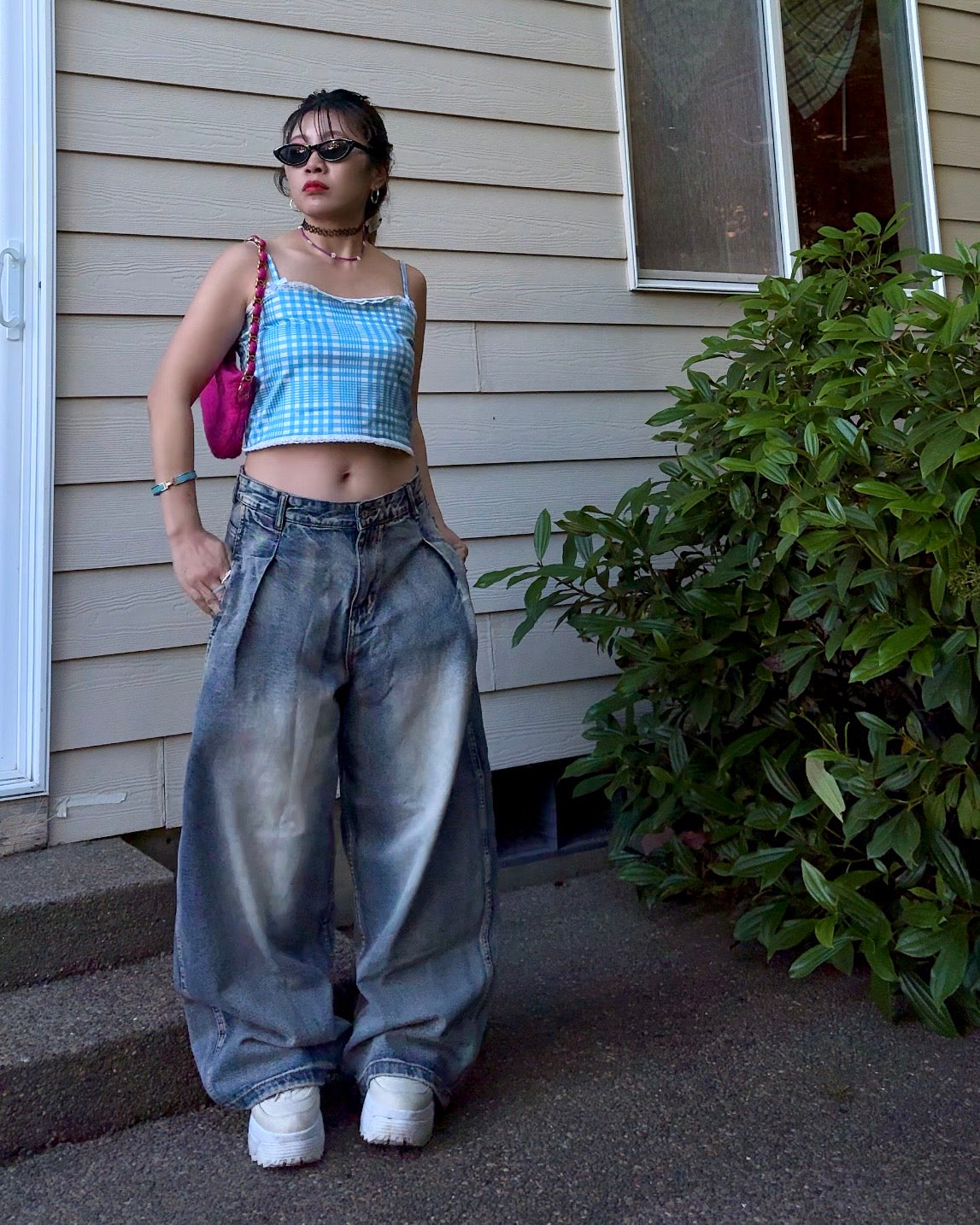 Fade Out Oversized Curve Denim