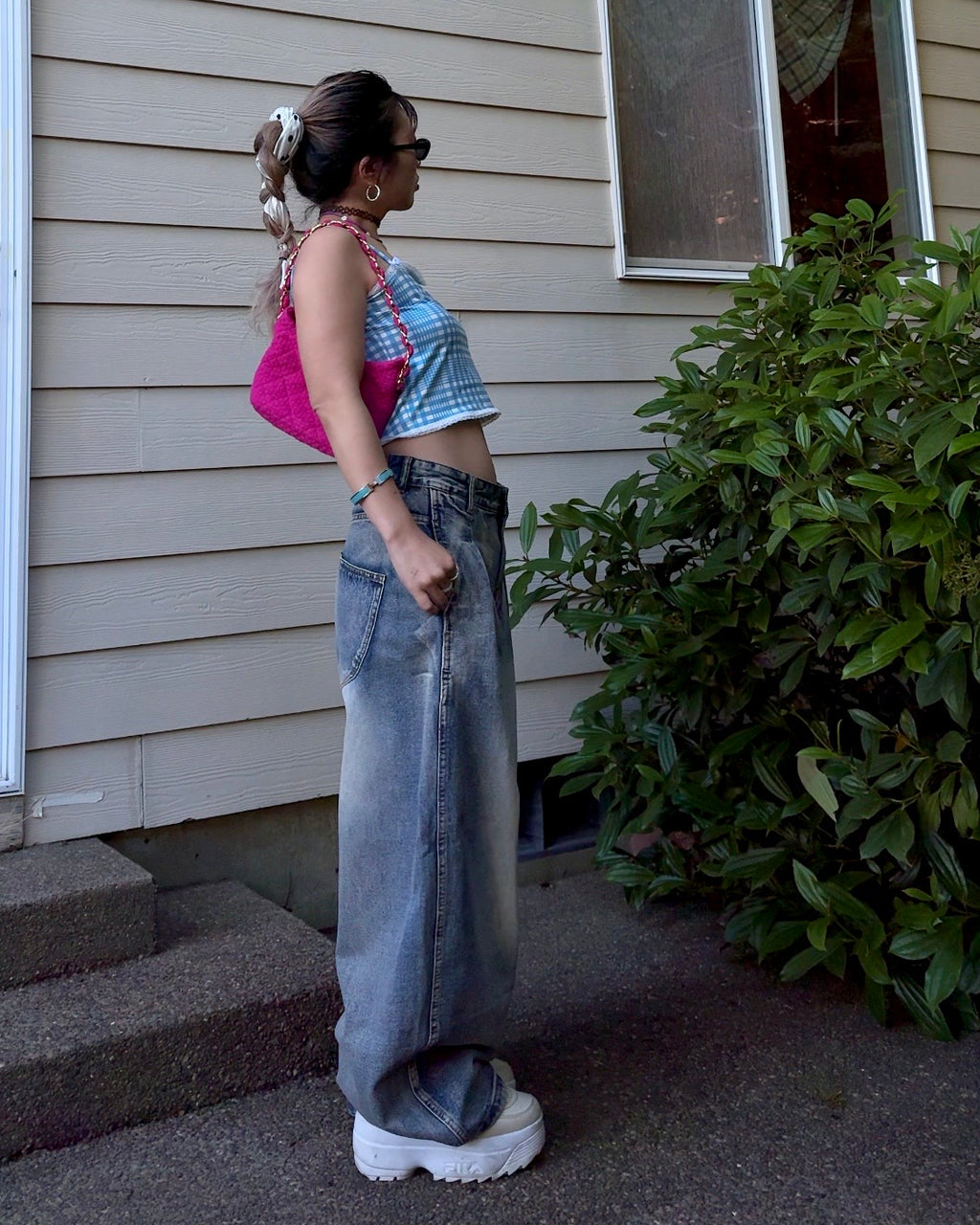 Fade Out Oversized Curve Denim