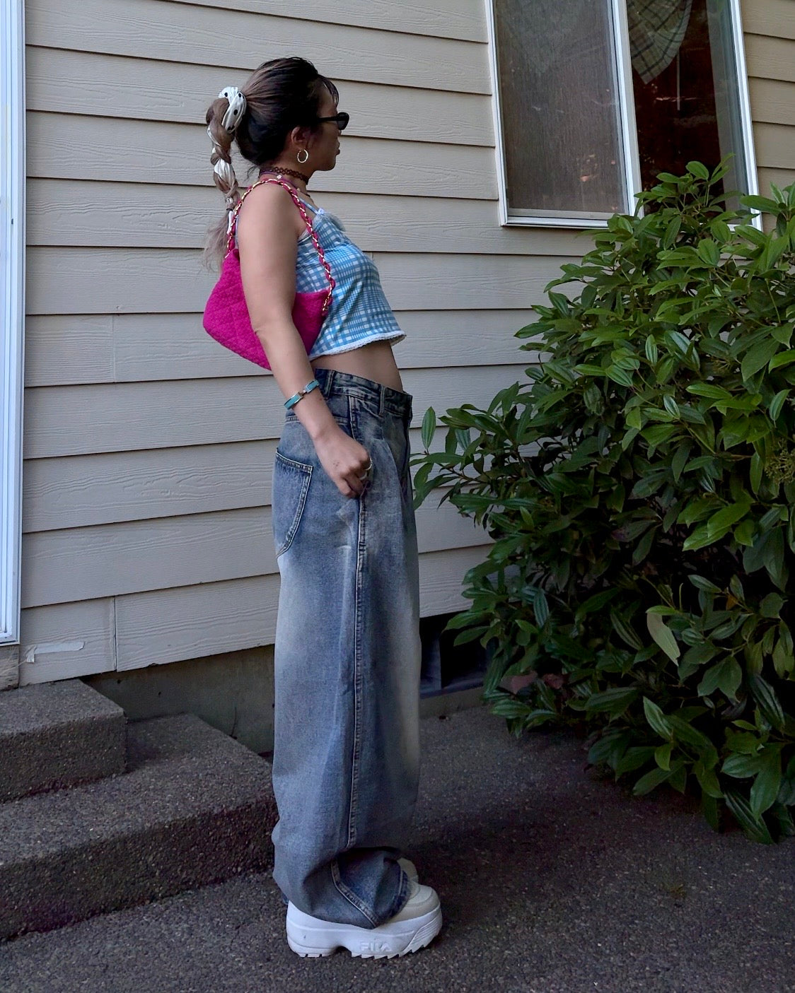 Fade Out Oversized Curve Denim