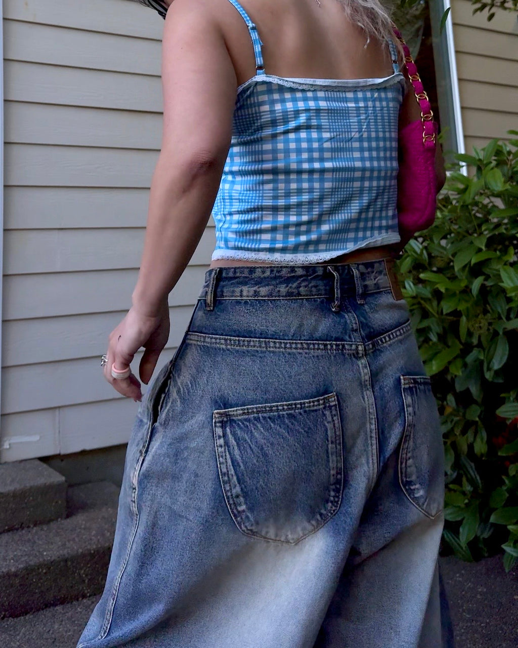 Fade Out Oversized Curve Denim
