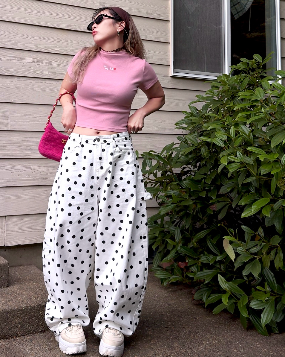 Heartbreaker Polka Dot Curve Pants