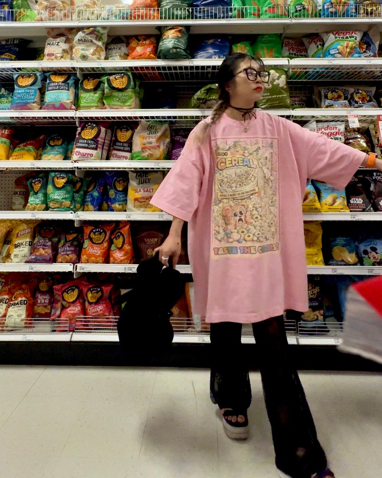 Cereal Chaos Oversized Tee