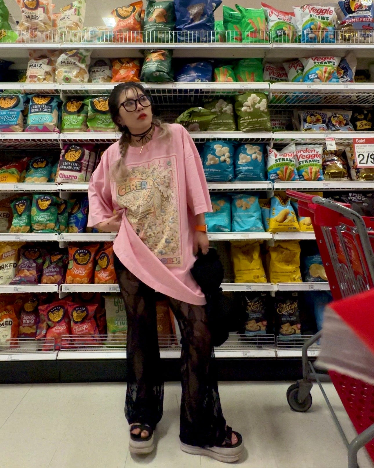 Cereal Chaos Oversized Tee