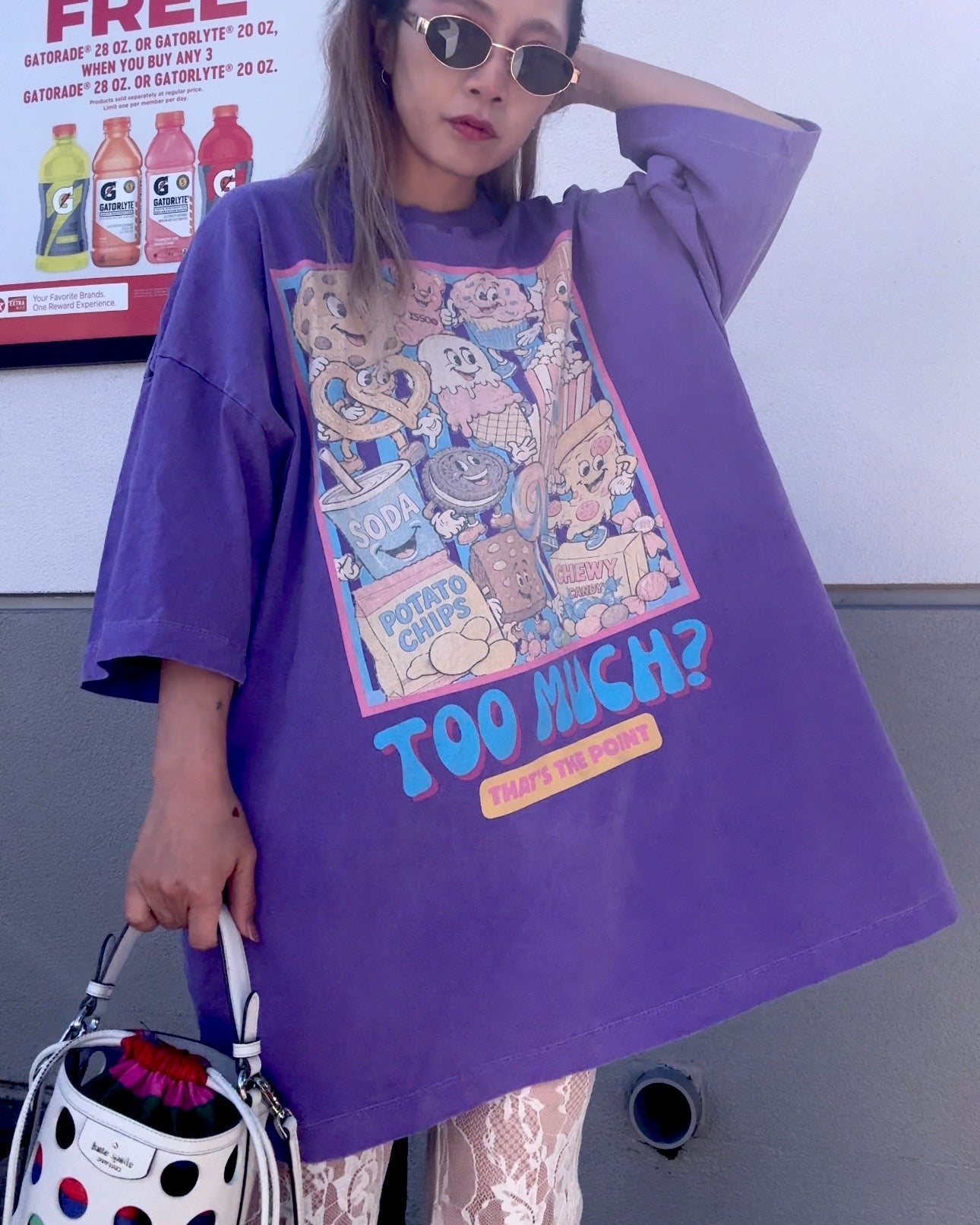 Snack Attack Oversized Tee