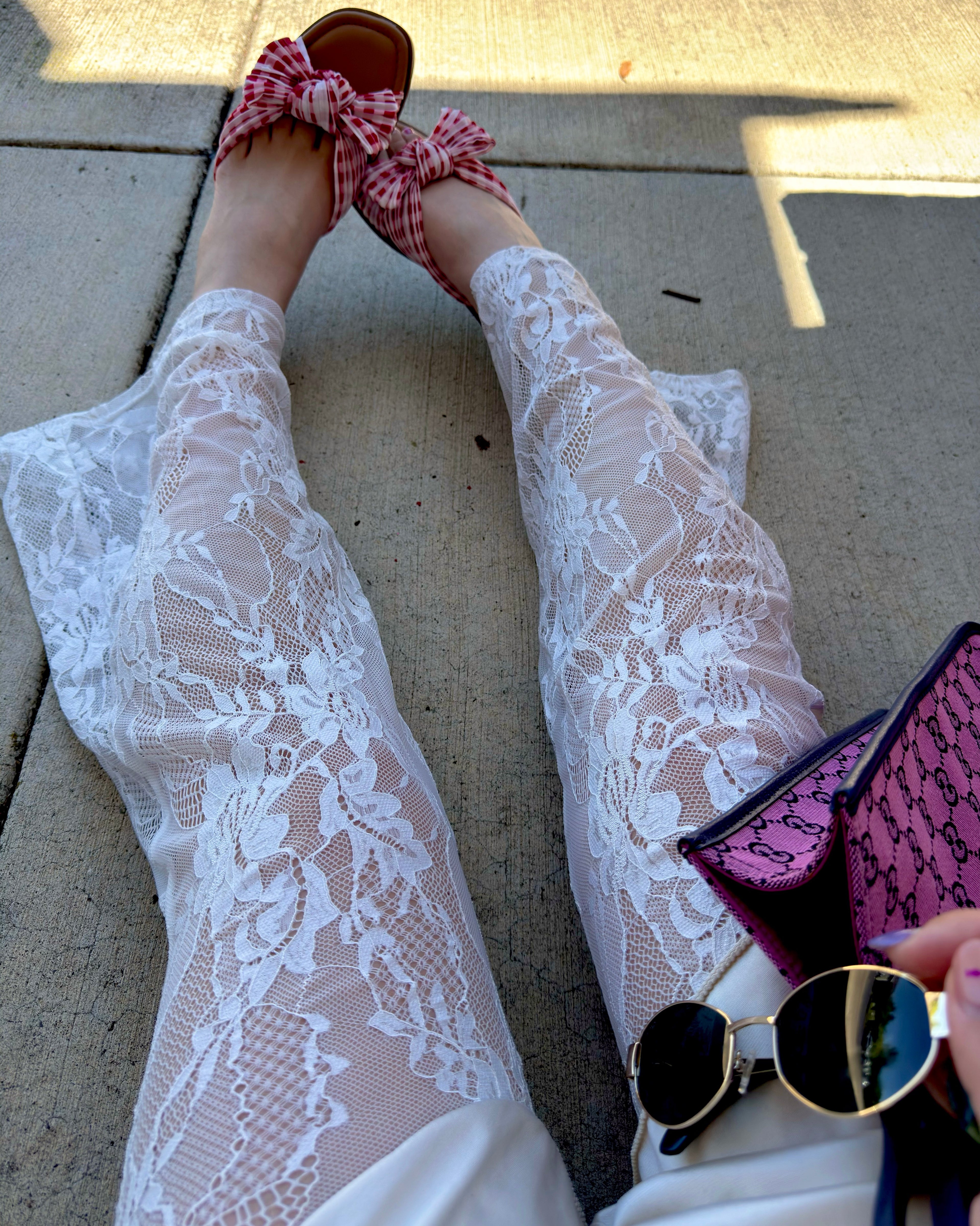 Dreamy Lace Flare Pants