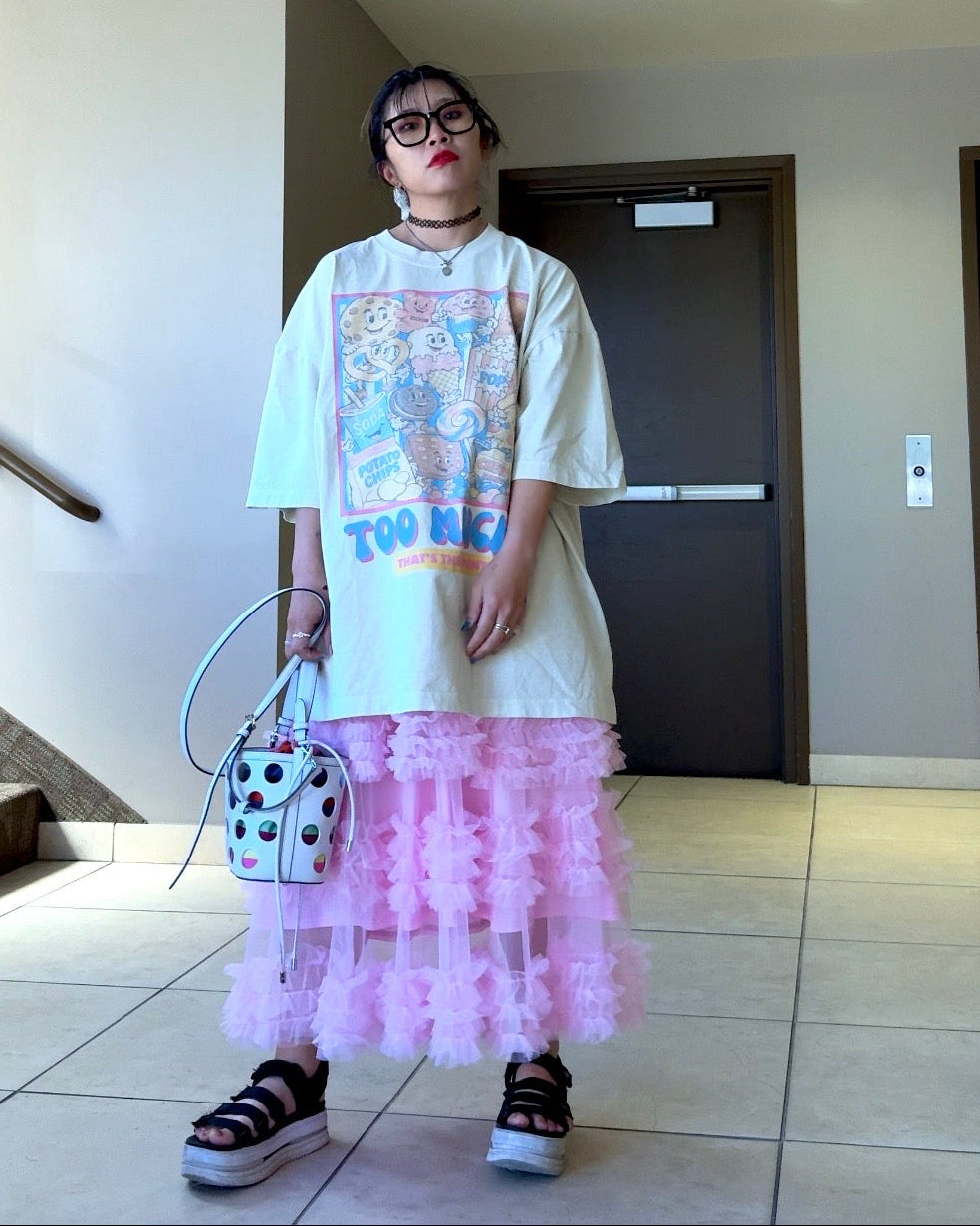 Cotton Candy Ruffle Skirt