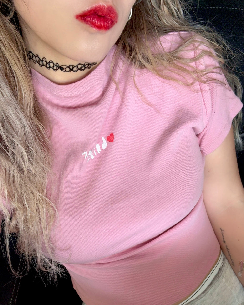 Stay Weird♡ Baby Tee