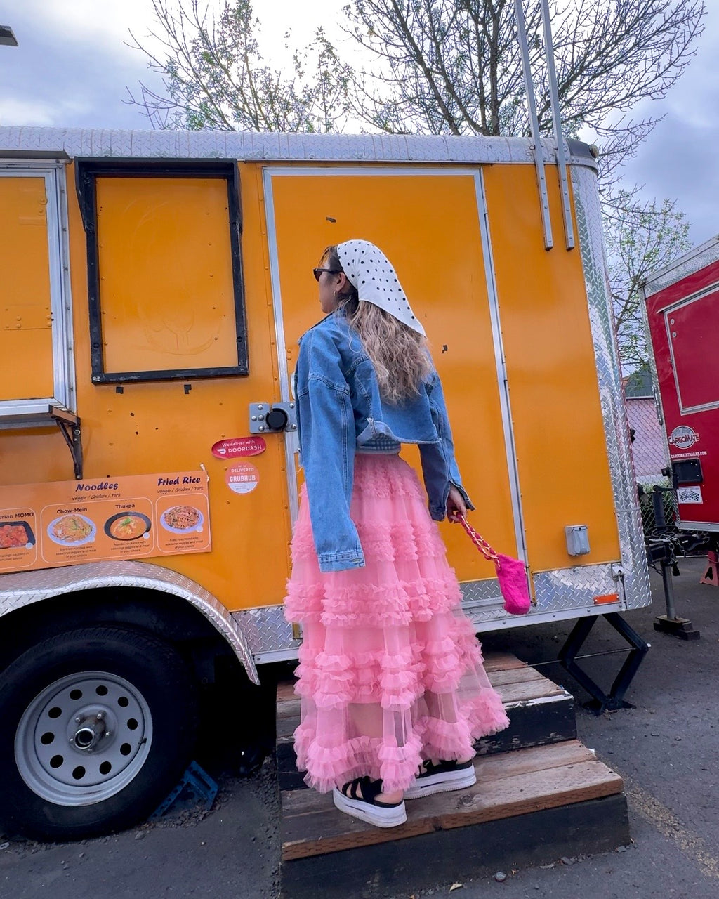 Cotton Candy Ruffle Skirt