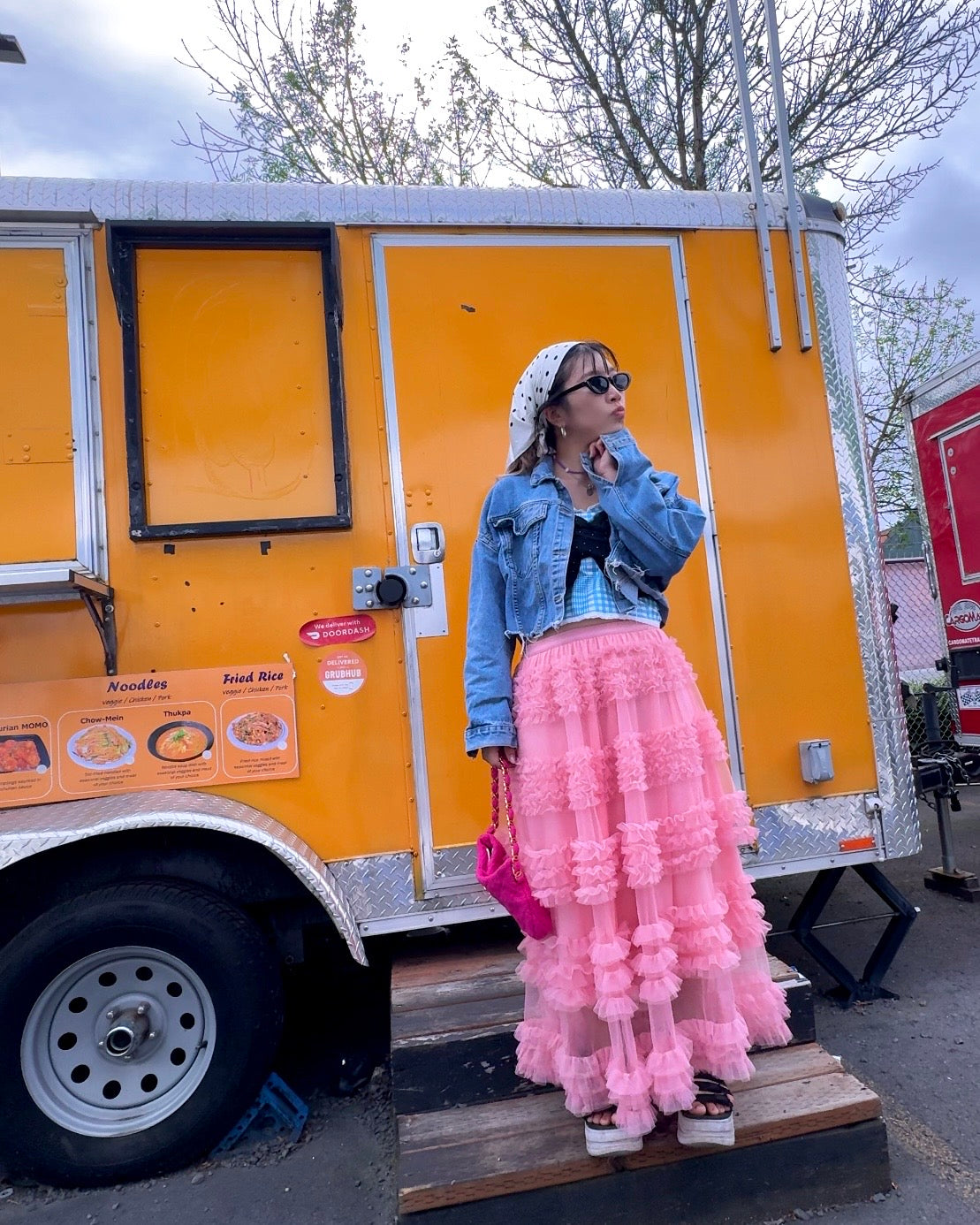 Cotton Candy Ruffle Skirt