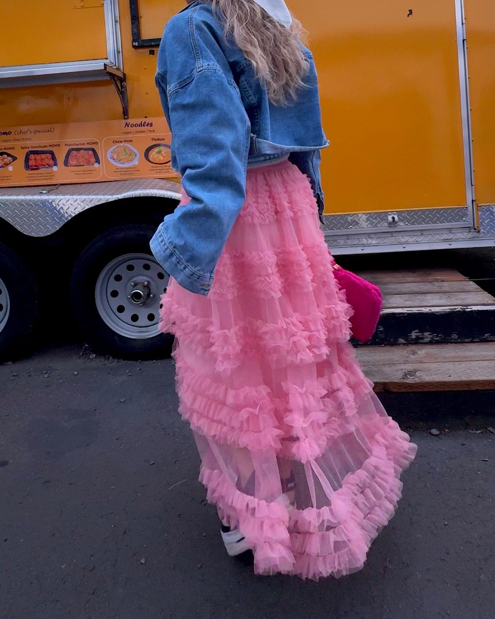 Cotton Candy Ruffle Skirt
