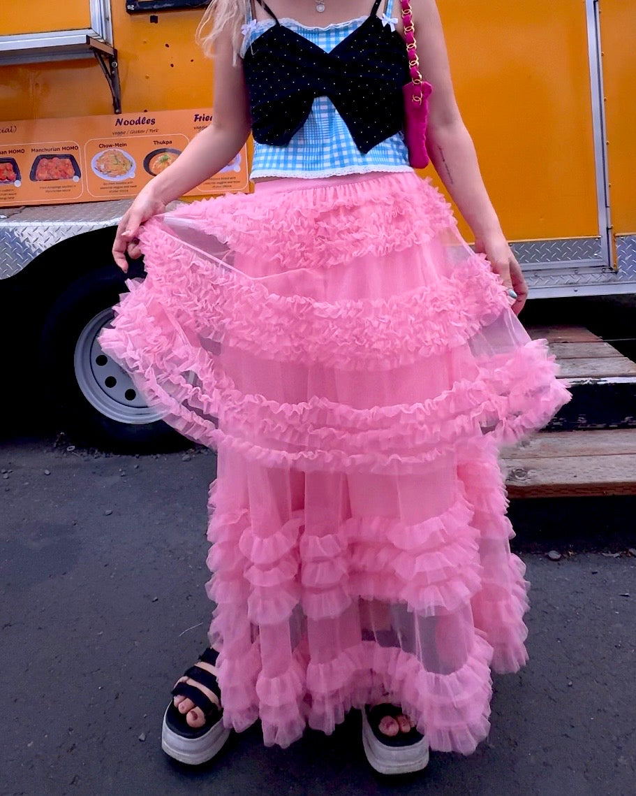 Cotton Candy Ruffle Skirt