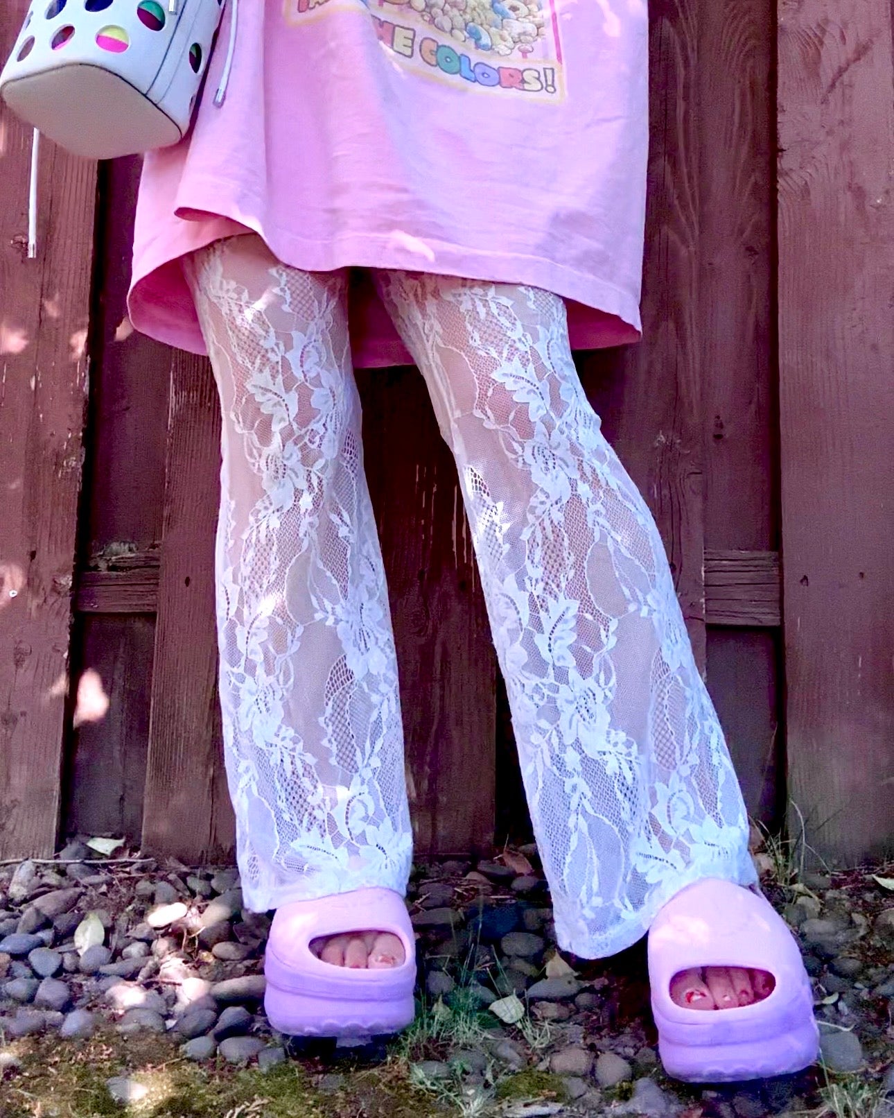 Dreamy Lace Flare Pants
