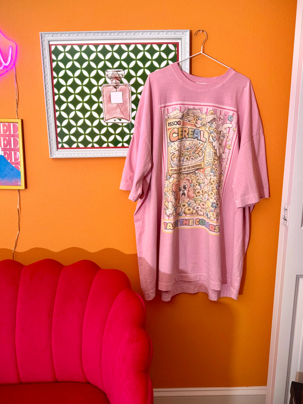 Cereal Chaos Oversized Tee