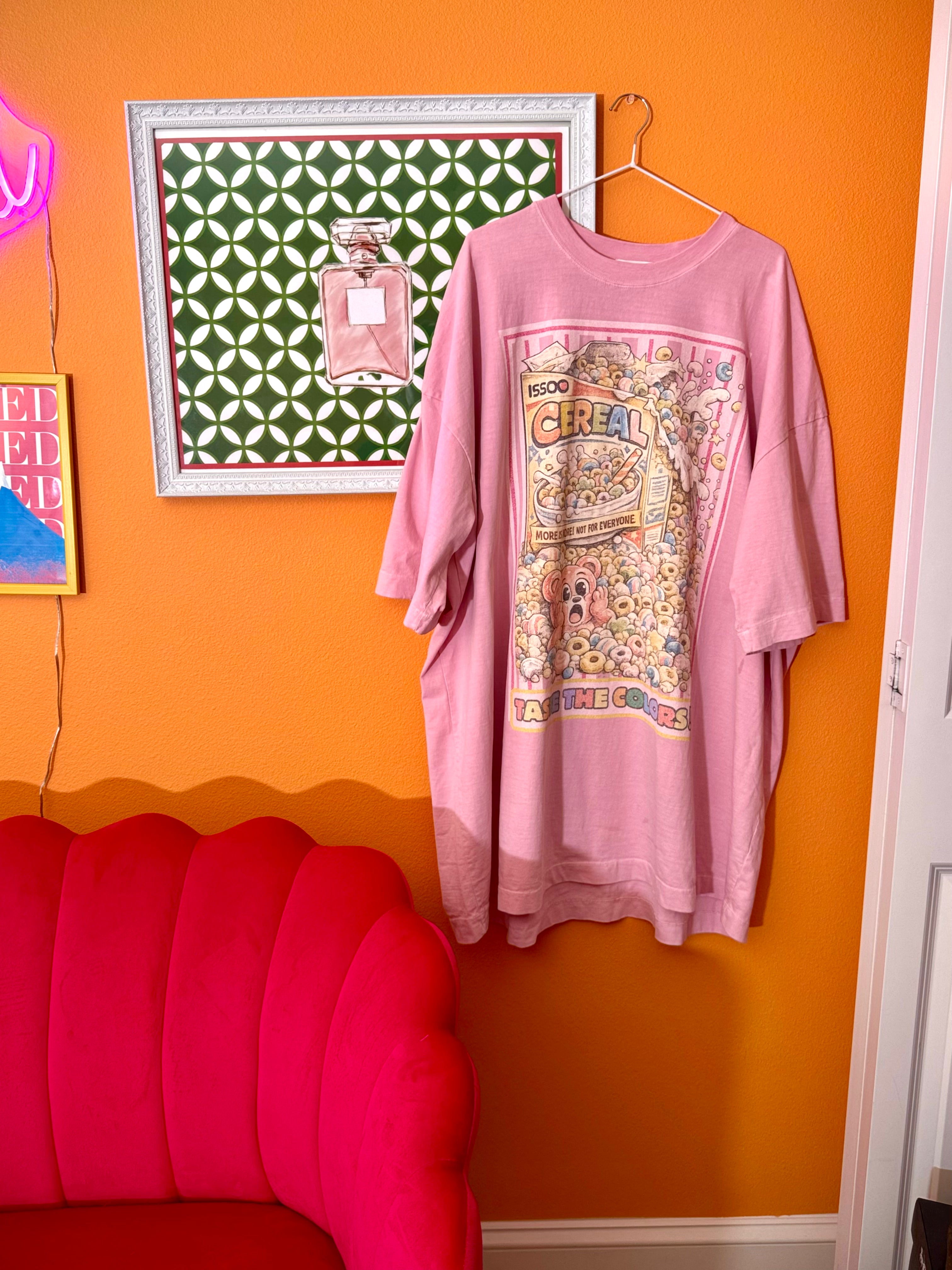 Cereal Chaos Oversized Tee
