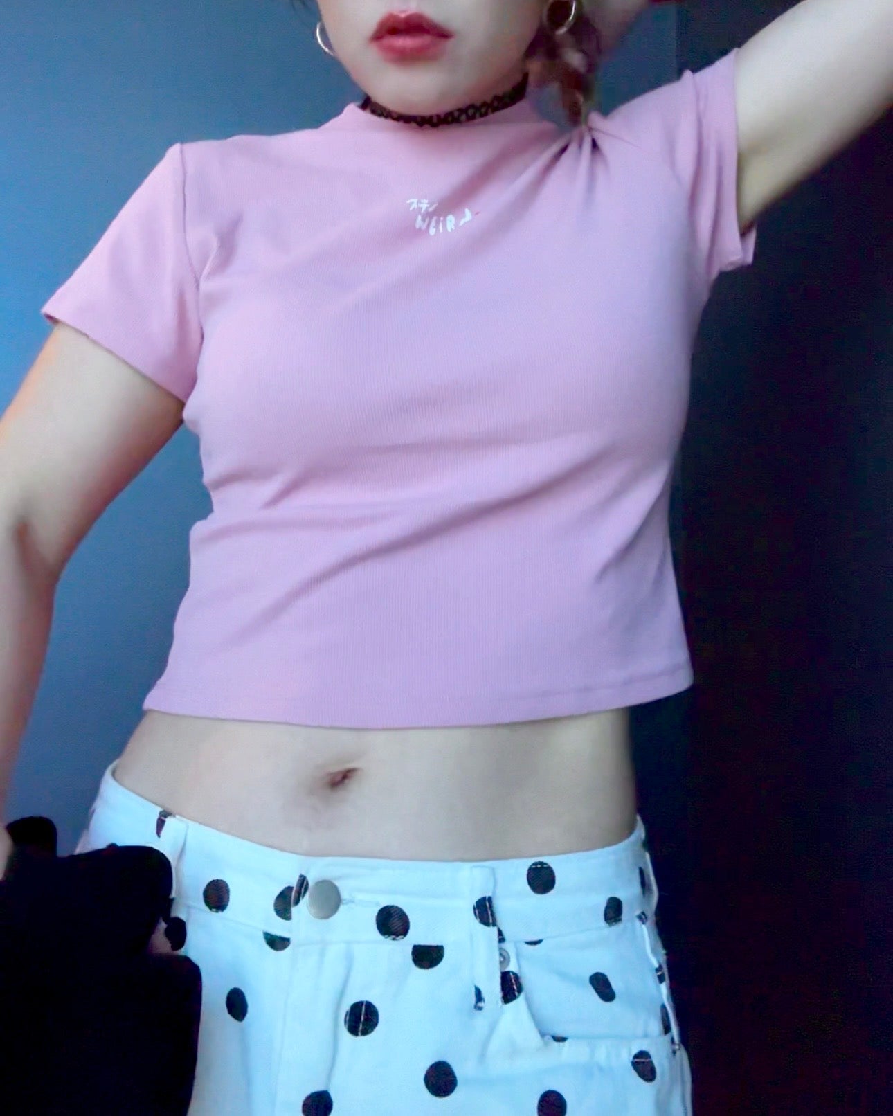 Stay Weird♡ Baby Tee