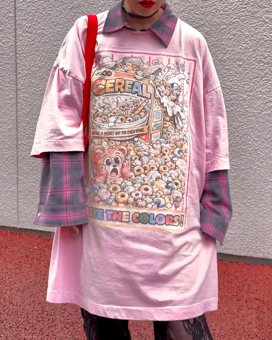 Cereal Chaos Oversized Tee