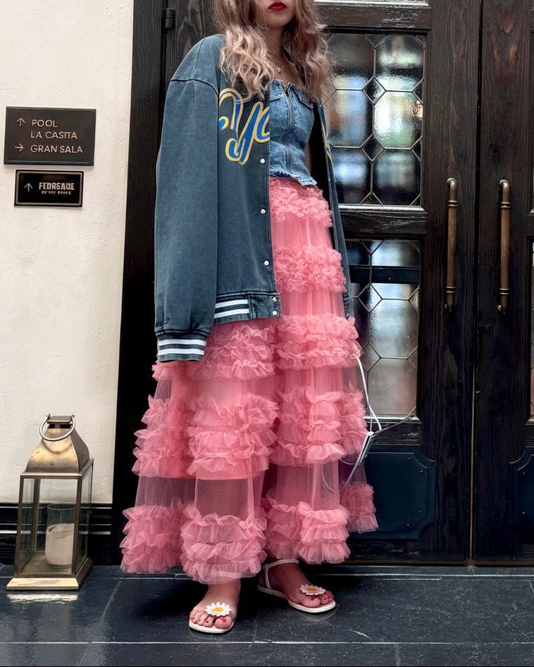 Cotton Candy Ruffle Skirt