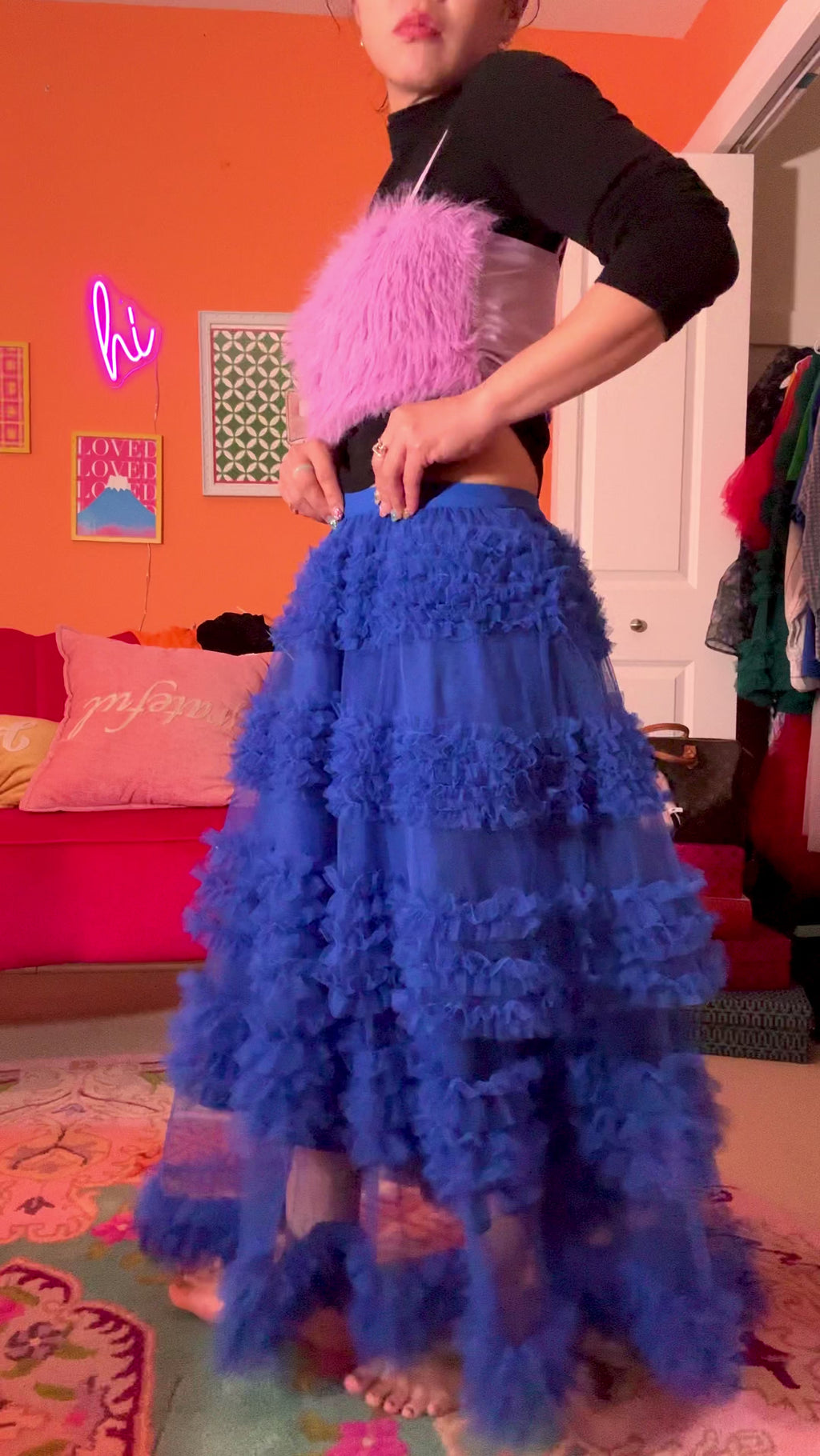 Cotton Candy Ruffle Skirt